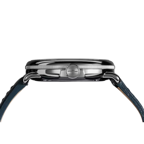 Canfield Model C56 3HD 43mm, Navy Leather Strap - Rooster 