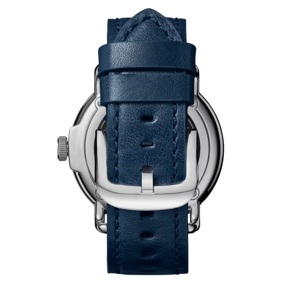 Canfield Model C56 3HD 43mm, Navy Leather Strap - Rooster 