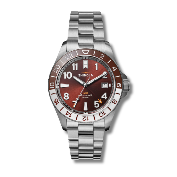 Gift Set: Monster GMT 40mm Silver Bracelet - Rooster 