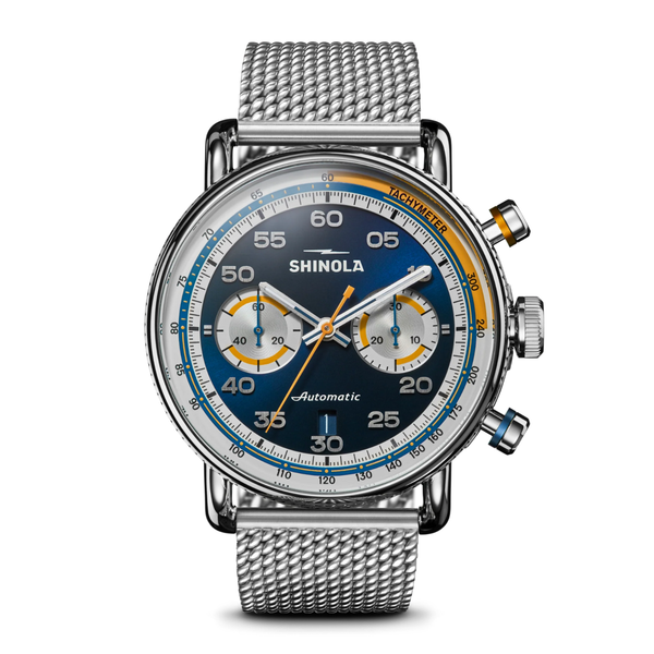 Gift Set: Canfield Speedway 44mm Silver Bracelet - Rooster 