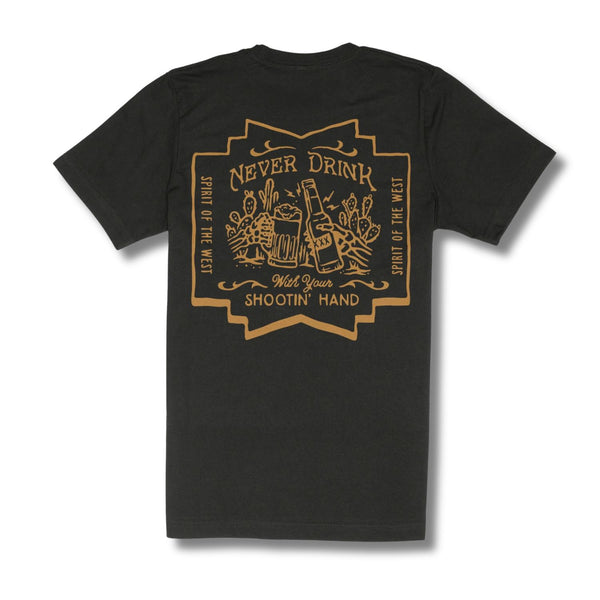 Shootin' Hand Salud T-Shirt - Rooster 