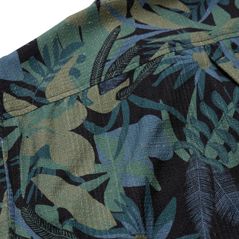 Shores Club Shirt - Tropical Dimension – Antique Black