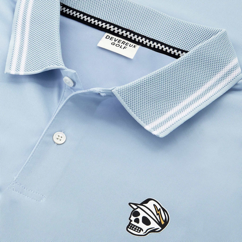 Skull Caddie Tip Polo – Marine Layer Blue