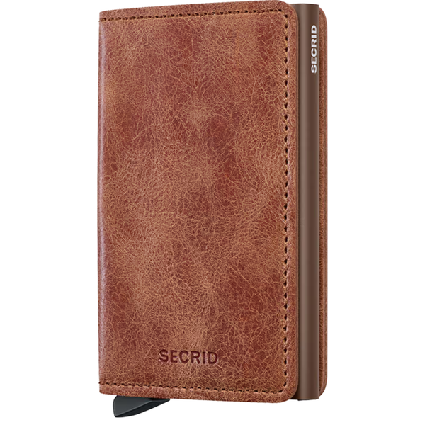 Slimwallet - Vintage Cognac Brown - Rooster 