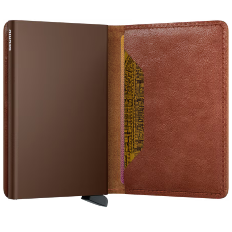 Slimwallet - Vintage Cognac Brown - Rooster 