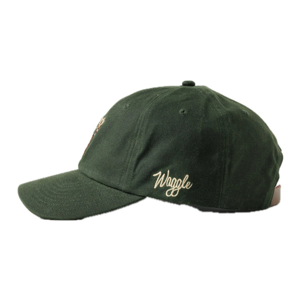 Stag Waxed Canvas Hat Green - Rooster Bus