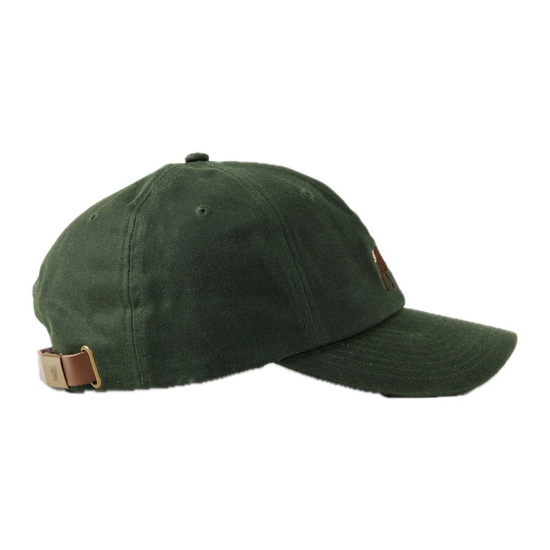 Stag Waxed Canvas Hat Green - Rooster Bus