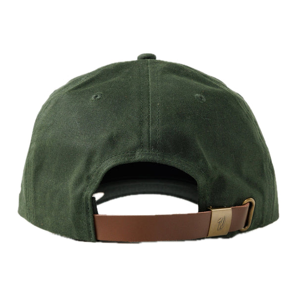 Stag Waxed Canvas Hat Green - Rooster Bus