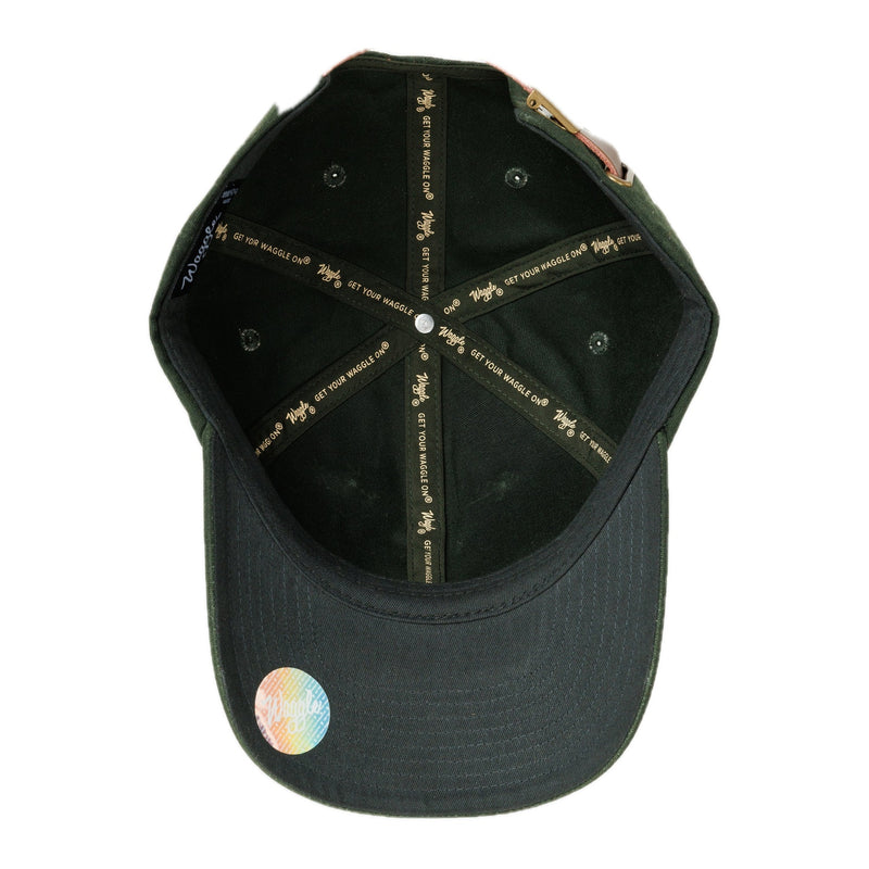 Stag Waxed Canvas Hat Green - Rooster Bus