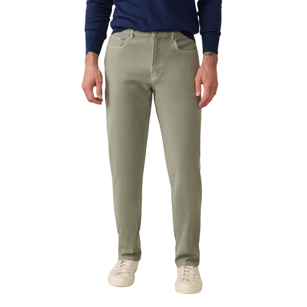 Stretch Terry 5-Pocket Pant - Island Olive - Rooster 