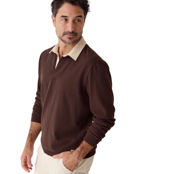 Sueded Rugby Polo - Rooster 