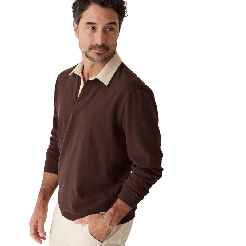 Sueded Rugby Polo - Rooster 