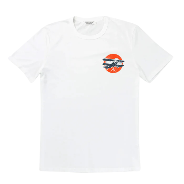 Super Supima Tee - Mountains - Chalk - Rooster 