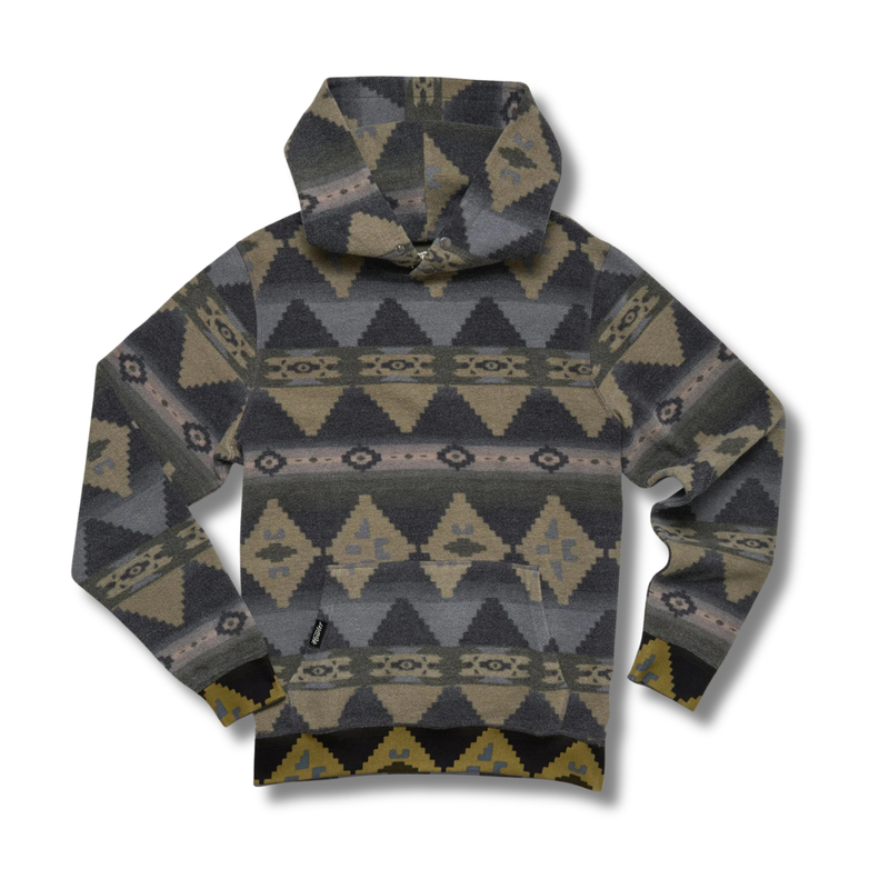 Tajima Hoodie – Mitla Motifs : True Black