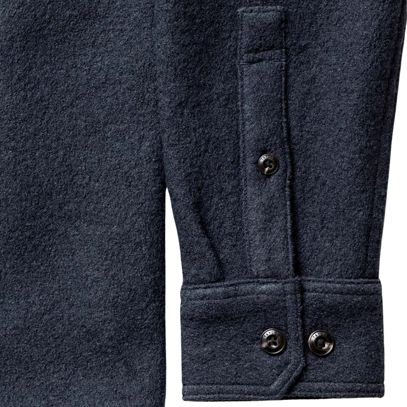 The Connor Overshirt – Dark Navy Boucle