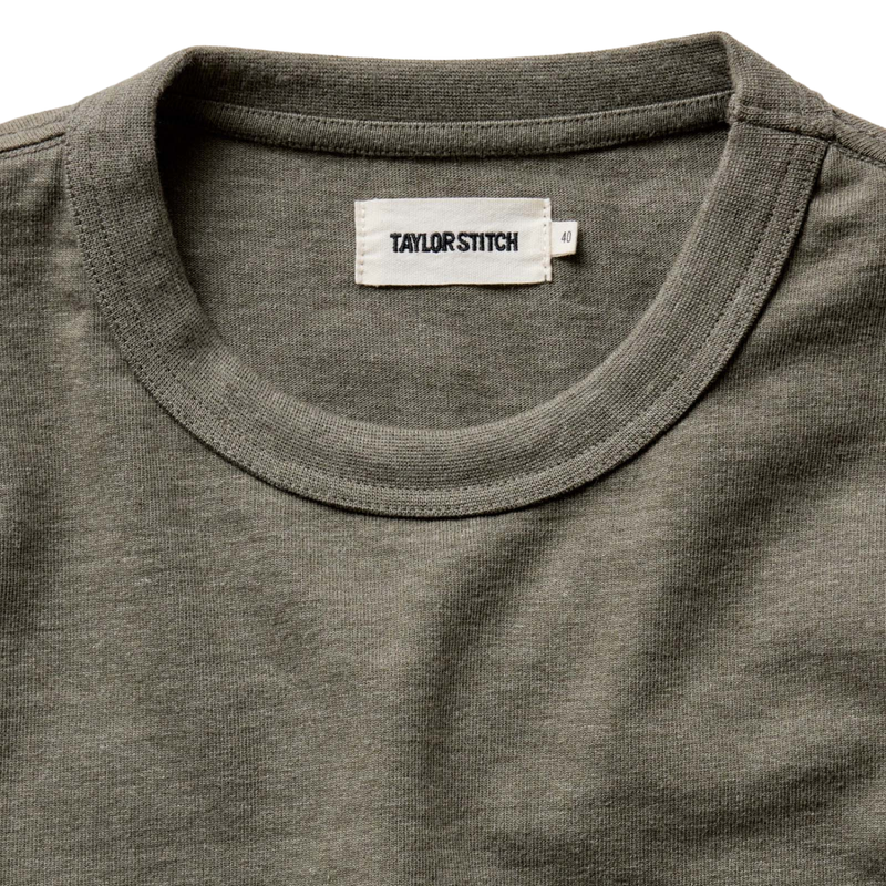 The Long Sleeve Shop Tee – Army Twist