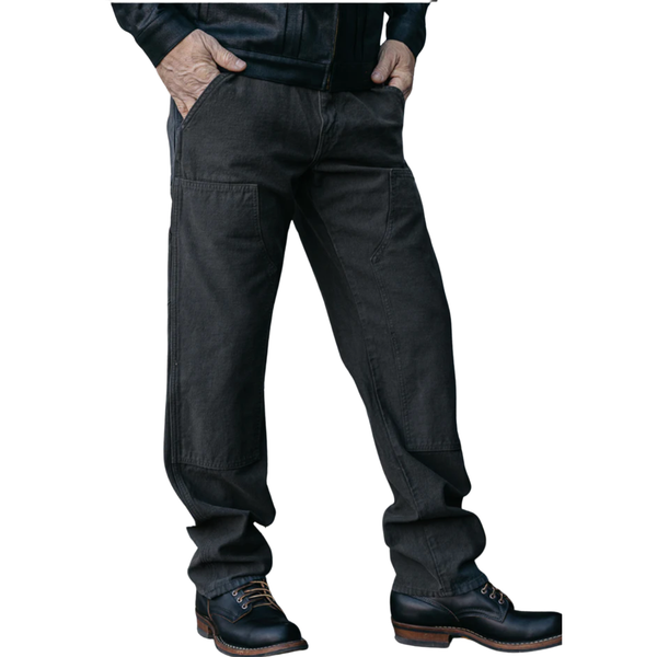 The Double Knee Pants Classic Straight - Concrete - Rooster 