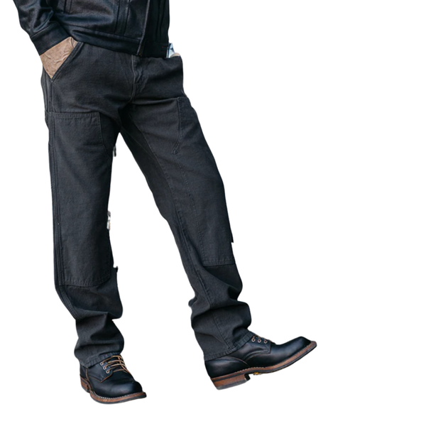 The Double Knee Pants Classic Straight - Concrete - Rooster 
