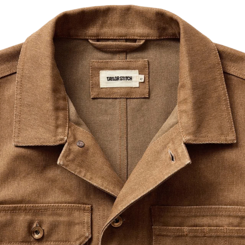 The Longshore Jacket – Tobacco Chipped Canvas