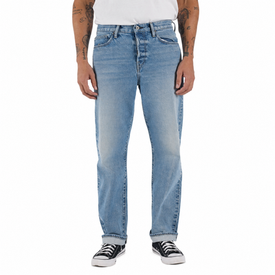 The Pail Loose Straight Natural Slub Indigo 12.5oz