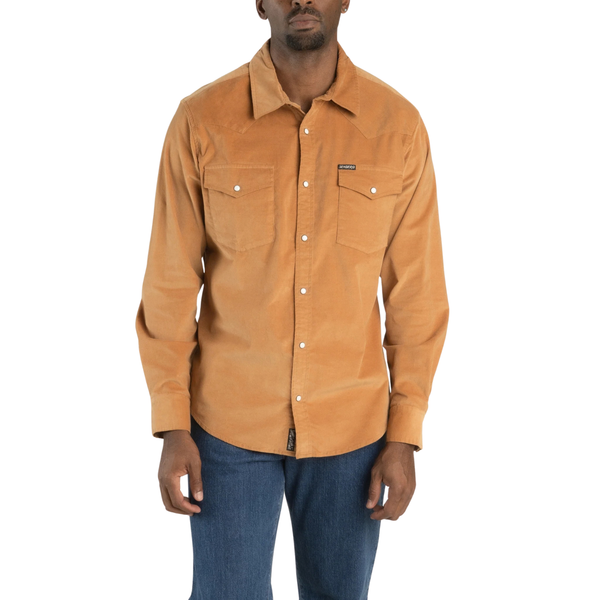The Wyatt Pearl Snap Long Sleeve Corduroy Shirt