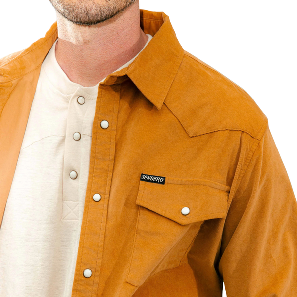 The Wyatt Pearl Snap Long Sleeve Corduroy Shirt