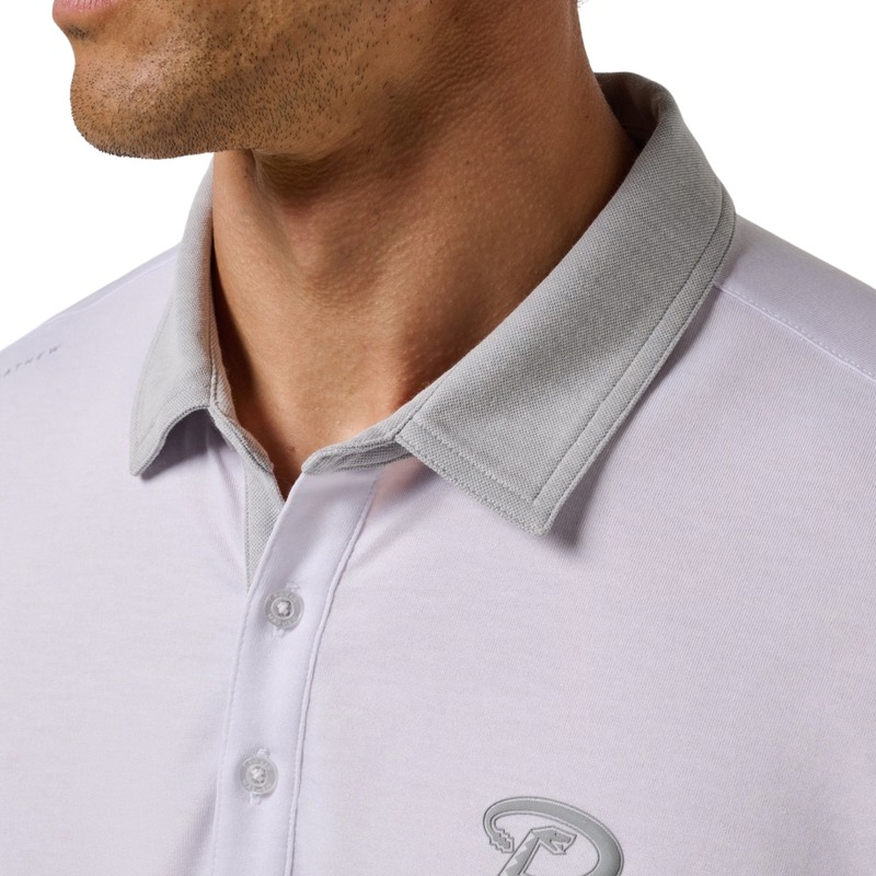 Arizona Diamondbacks Victory Vibes Polo – White/Heather Grey