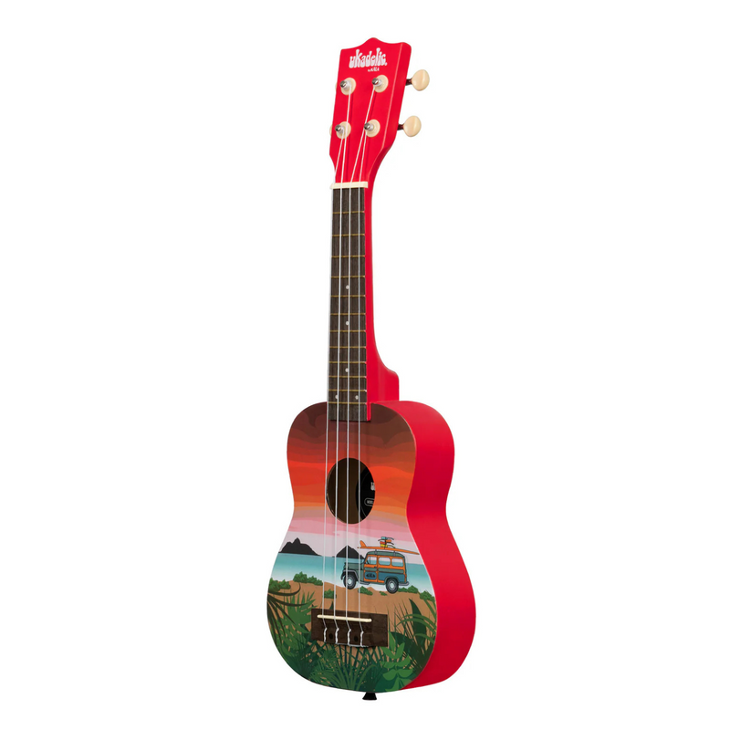 Ukadelic Surfari Soprano Ukulele - Rooster 