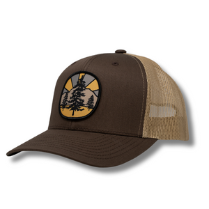 Flagstaff Pines Brown/Khaki Trucker - Rooster 