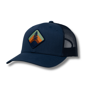 Retro Pine Navy/Navy Trucker - Rooster 