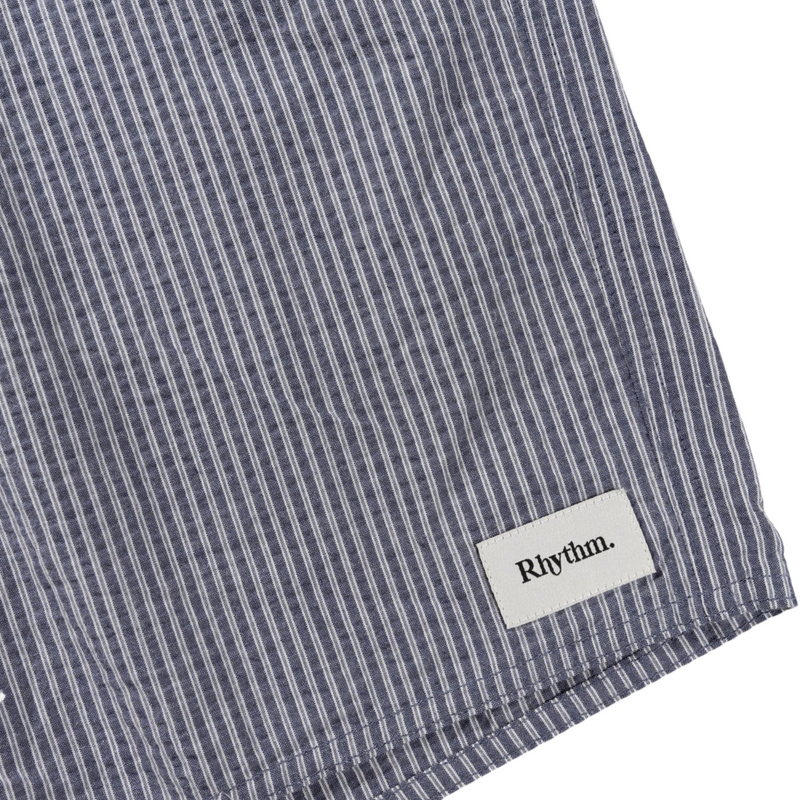Seersucker Stripe Jam – Indigo