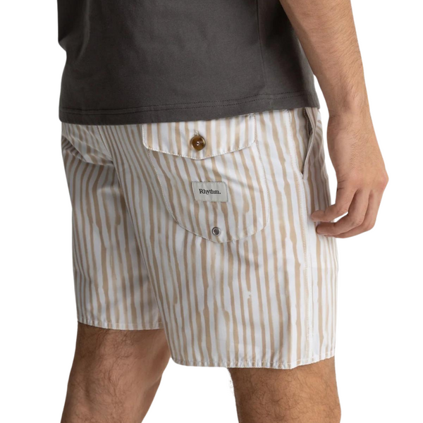 Striped Beach Short - Rooster 