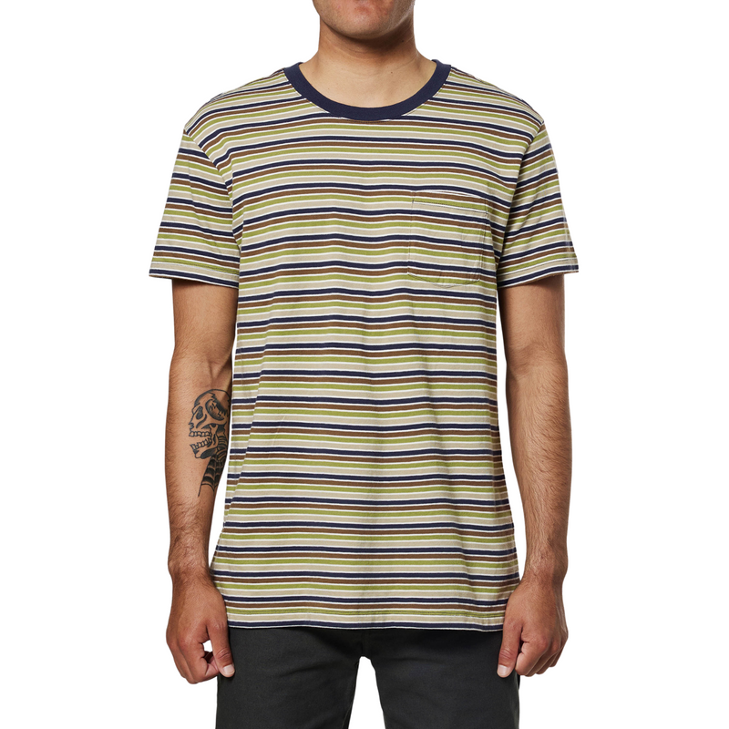 Finley Pocket Tee – Indigo Multi