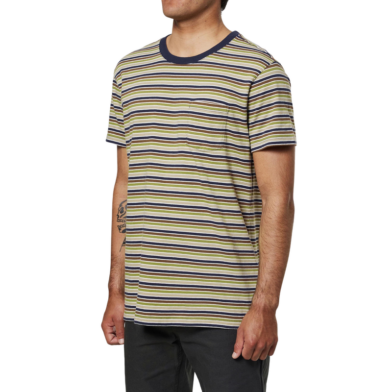 Finley Pocket Tee – Indigo Multi