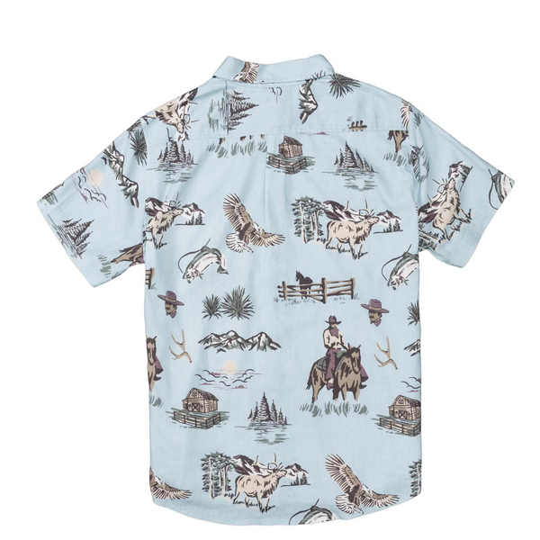 City Clicker Button Up Short Sleeve - Rooster 