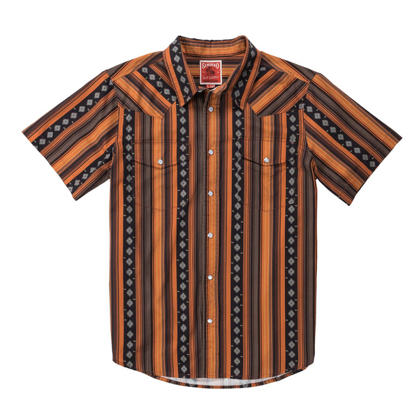 Serape Pearl Snap Button Up - Rooster 