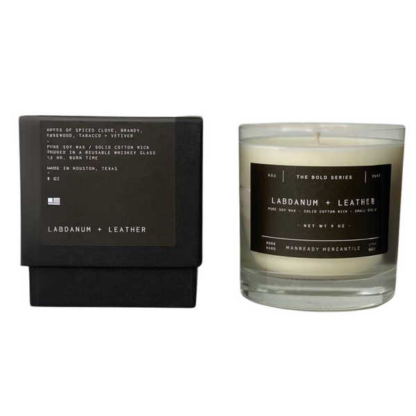 The Bold Series Soy Candle Labdanum + Leather - Rooster 