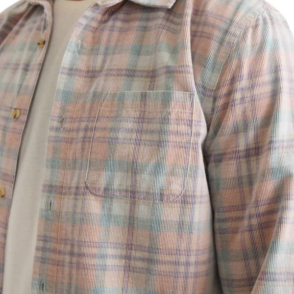 Lightweight Plaid Corduroy Shirt