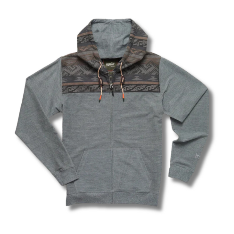 Shaman Hoodie – Deep Grey Heather / Herrador Jacquard