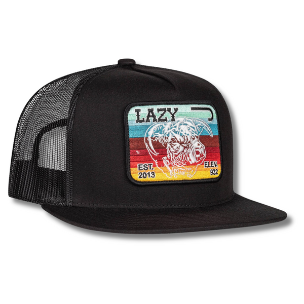 Black Serape Elevation Trucker - Rooster 