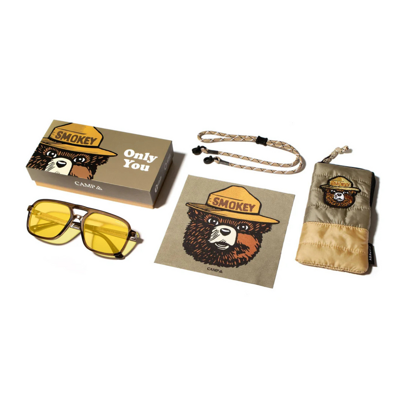 Glacier Smokey Bear Edition – Moss/ Smokey Bear Yellow Polarized