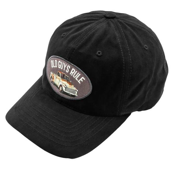 Rusty Truck Black Baseball Cap Black - Rooster 
