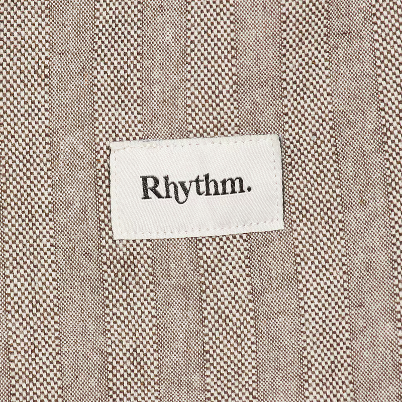 Linen Stripe Fatigue Jam – Brown