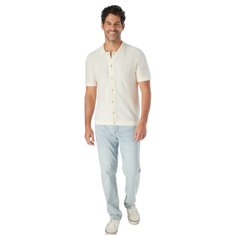 Seawool Sweater Shirt - White Lotus – Neutral Beach Stripe