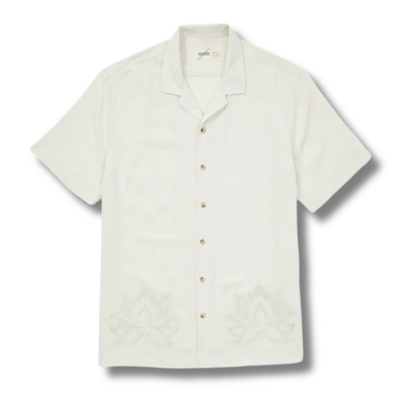 Marina Camp Shirt - White Lotus - Rooster 