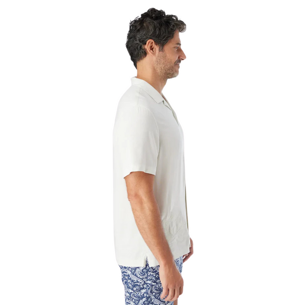 Marina Camp Shirt - White Lotus - Rooster 