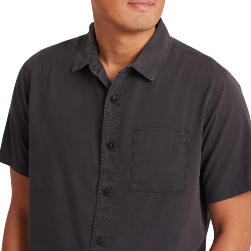 Made to Fade SS Woven – Washed Charcoal
