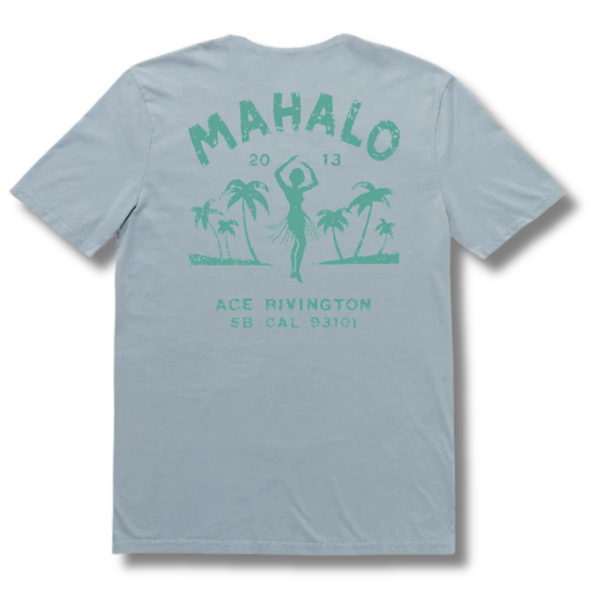 Supima Tee - Mahalo Horizon Blue - Rooster 