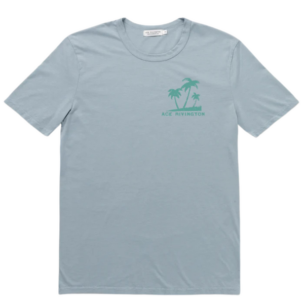 Supima Tee - Mahalo Horizon Blue - Rooster 