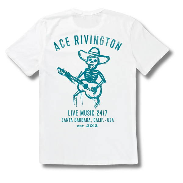 Supima Tee - Bones Chalk - Rooster 